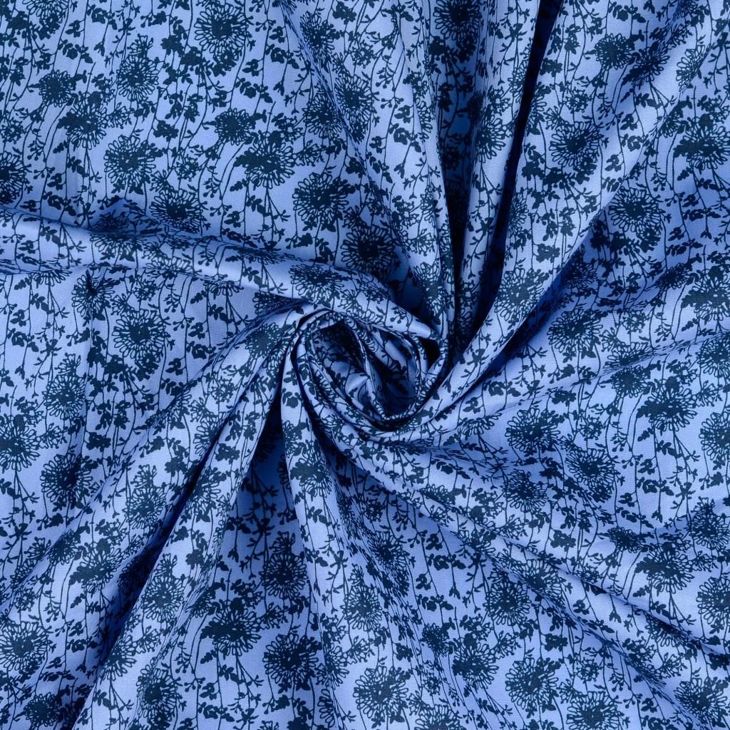Cotton Fabric Dandelion Blue