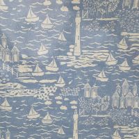 Oilcloth Fabric Seaside Town