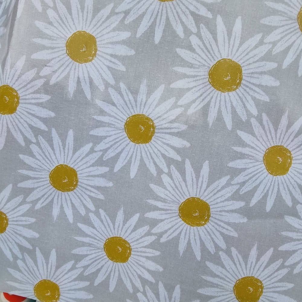 Oilcloth Fabric Daisy