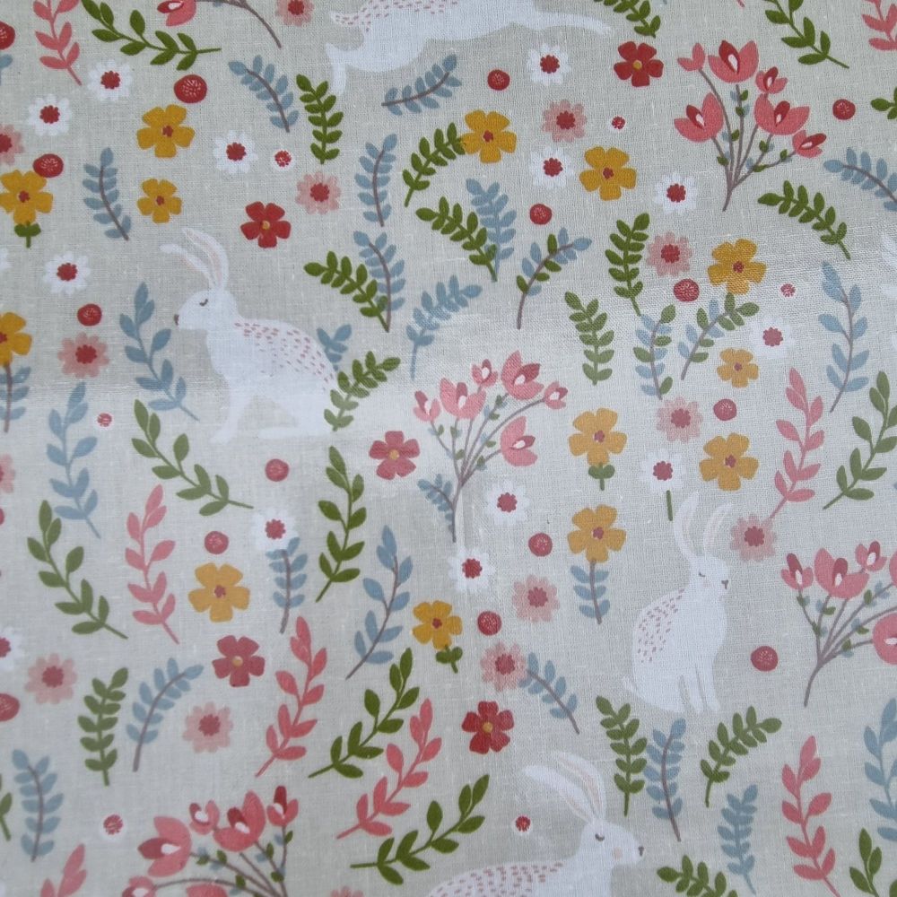Oilcloth Fabric Bunny