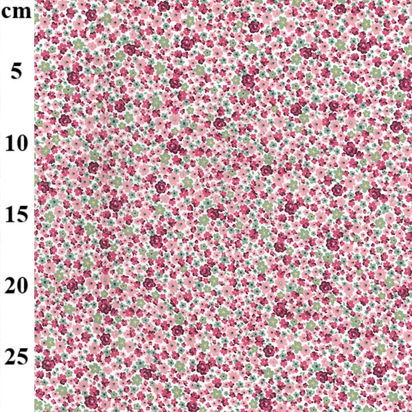 Cotton Poplin Fabric Ditzy Floral Pink