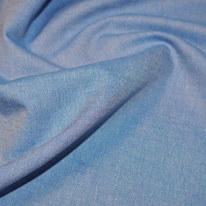 Yarn Dyde Cotton Chambray Fabric Denim Blue