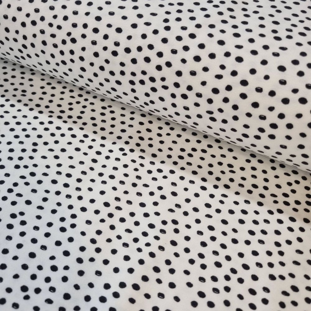 Cotton Jersey Fabric Dots