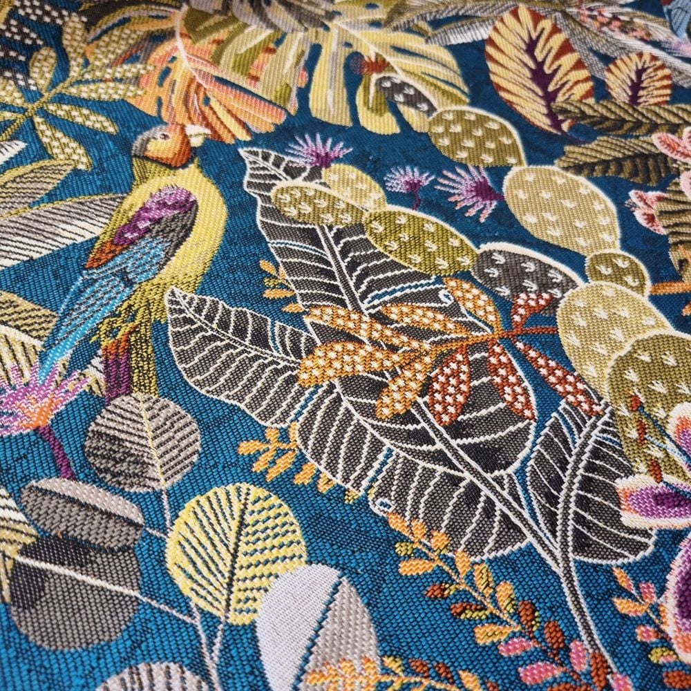 Jacquard Upholstery Fabric Sumatra Allover Caraibe