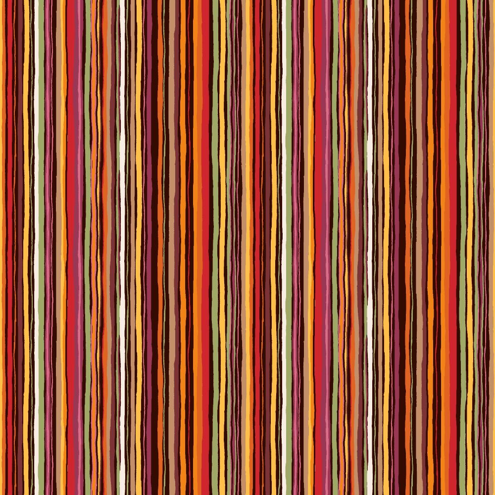 Makower Autumn Days Cotton Fabric Stripe