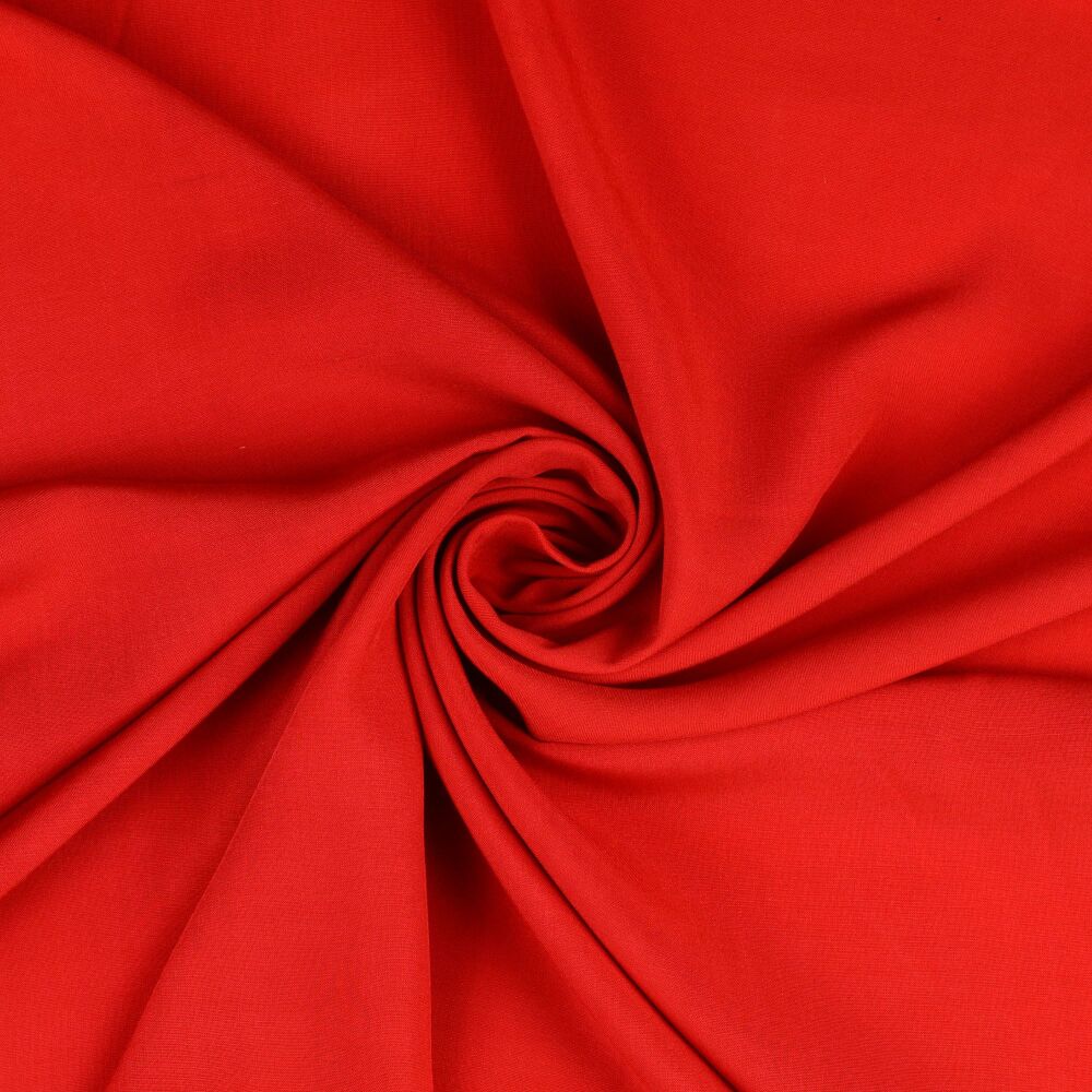 Plain Viscose Fabric Red 5019