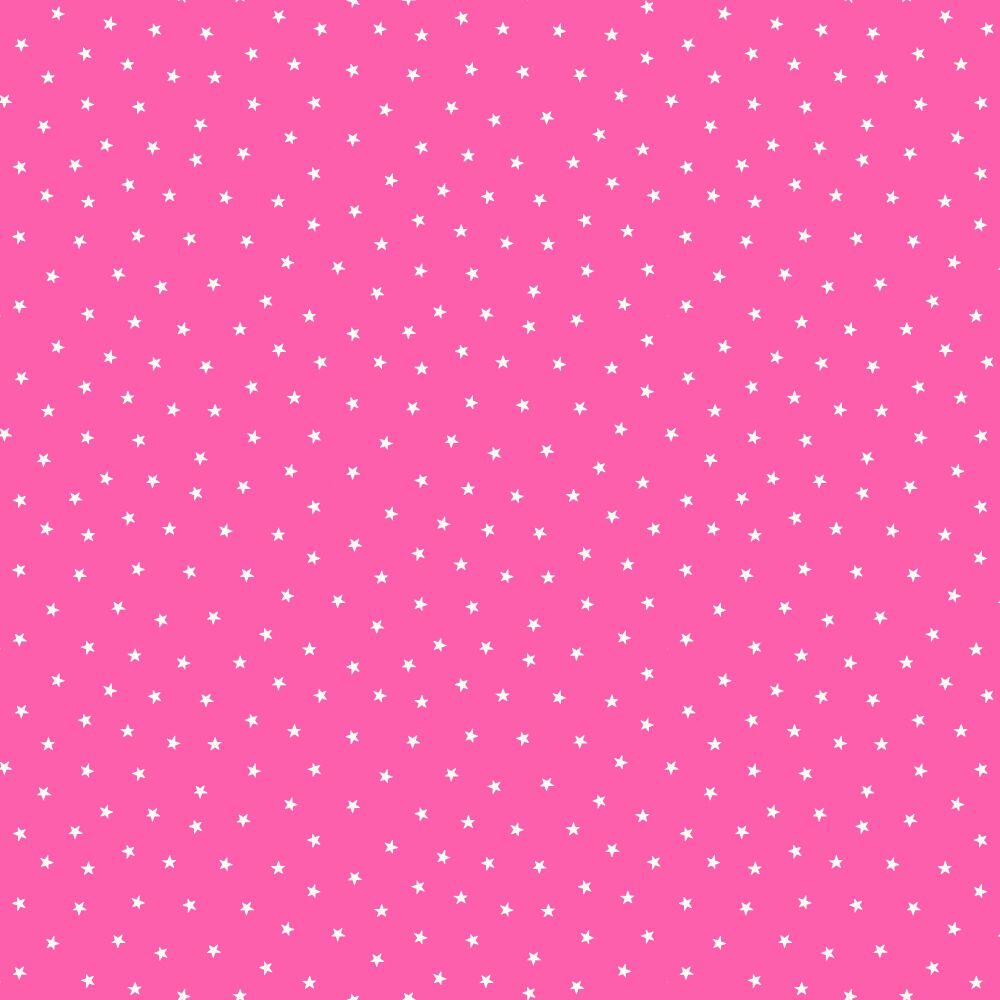 Makower Cotton Fabric Stars Pink