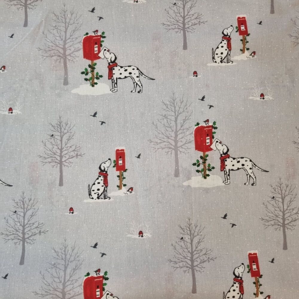 Christmas Pets Cotton Fabric Post