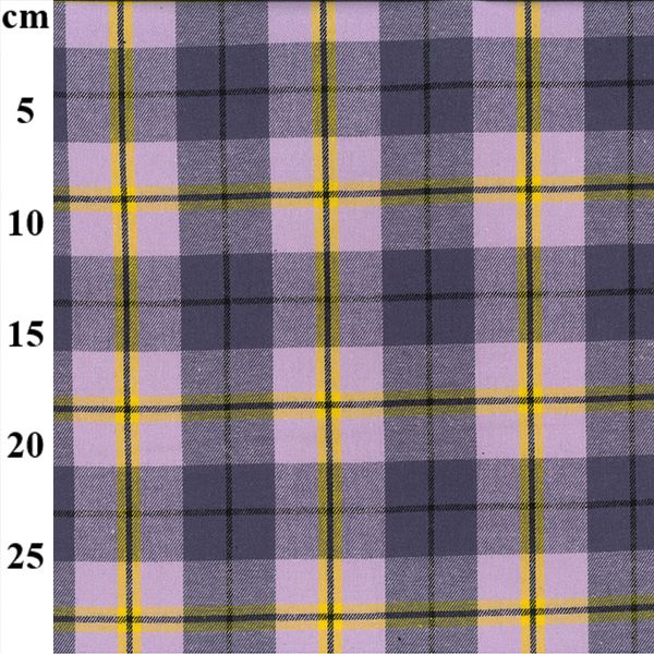 Brushed Cotton Fabric Tartan Grape