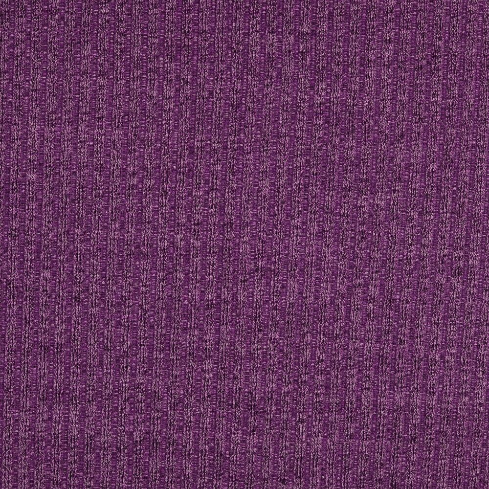 Ribbed Jersey Knit Melange Fabric Purple