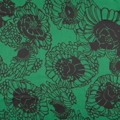 Silky Satin Polyester Fabric Flowers Emerald