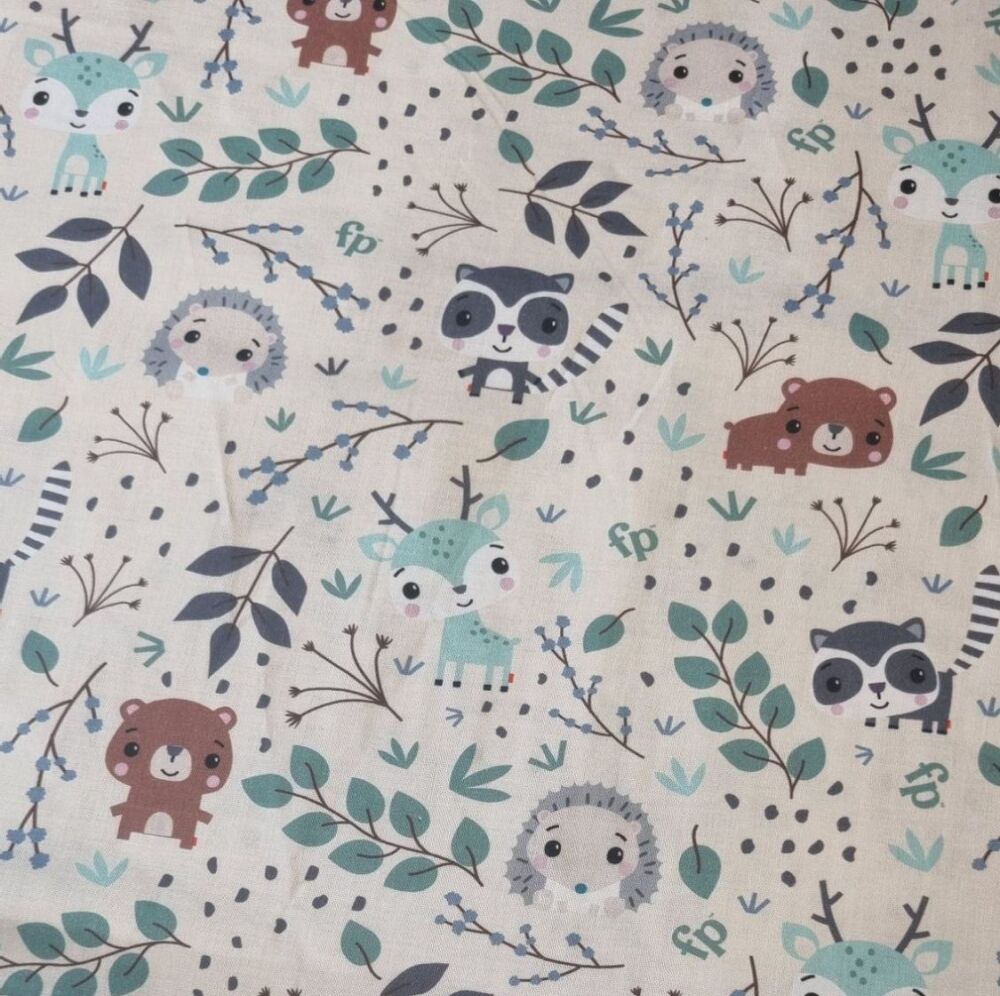 Fisher Price Cotton Fabric Forest Gathering