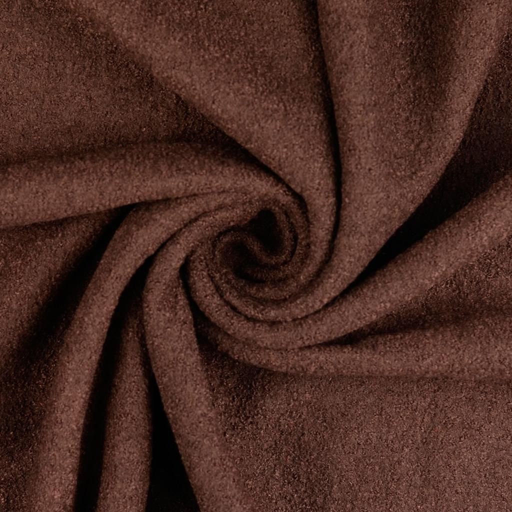 Wool Boucle Fabric Chocolate 6007