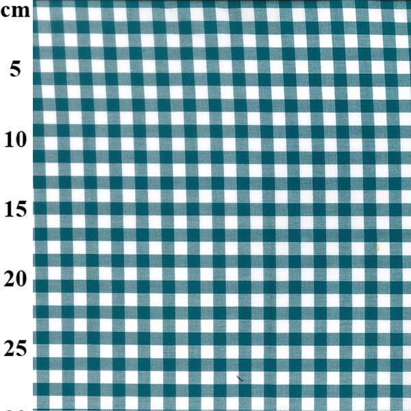 Yarn Dyed Cotton Fabric Gingham Teal