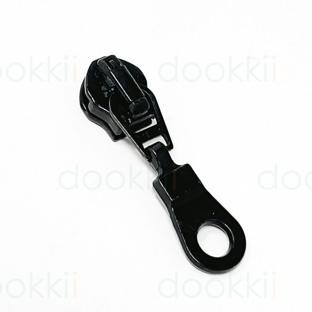 6mm Zip Slider Black
