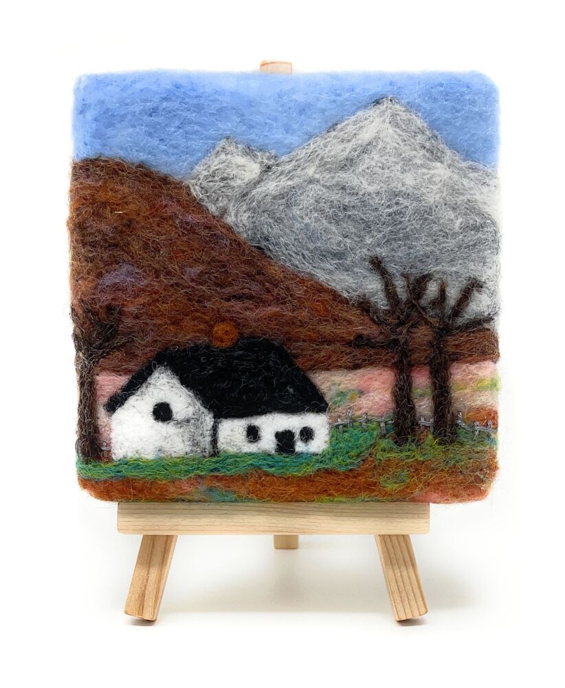 Mini Masterpiece: Crafty Cottages - Mountain Cottage Needle Felting Kit