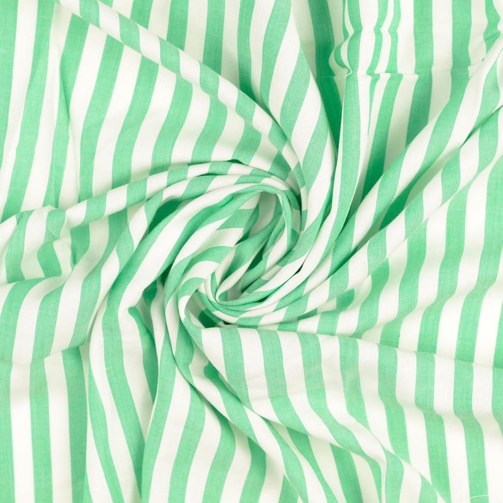 Viscose Fabric Striped Mint