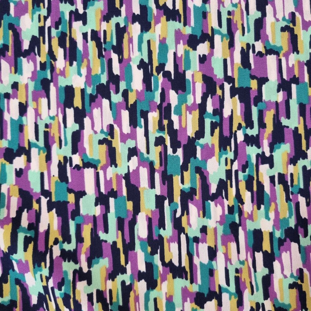 Polyester Crepe Fabric Purple Rush