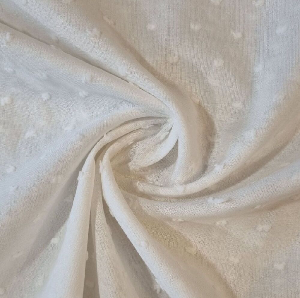 Cotton Dobby Fabric White