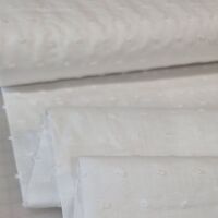 Cotton Dobby Fabric White