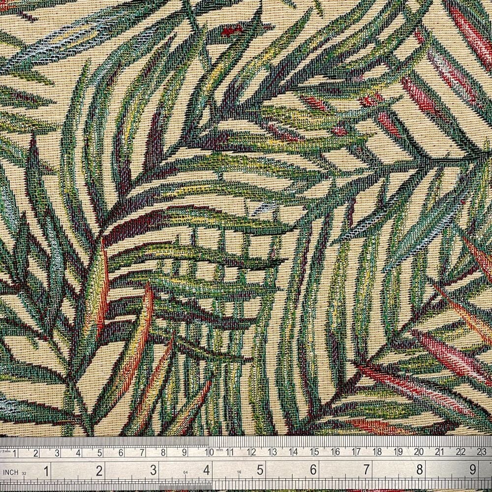 New World Tapestry Fabric Tropical Palm