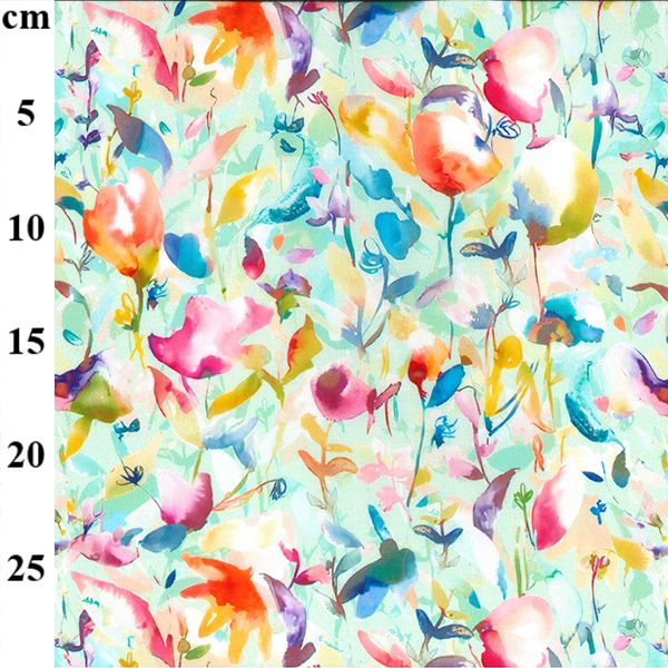 Viscose Fabric Spring In Bloom