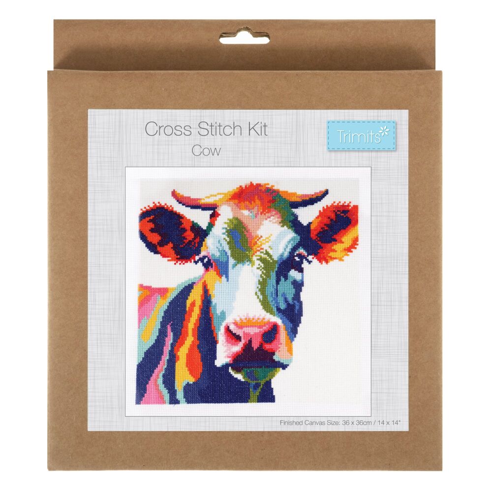Counted Cross Stitch Kit: Large: Cow