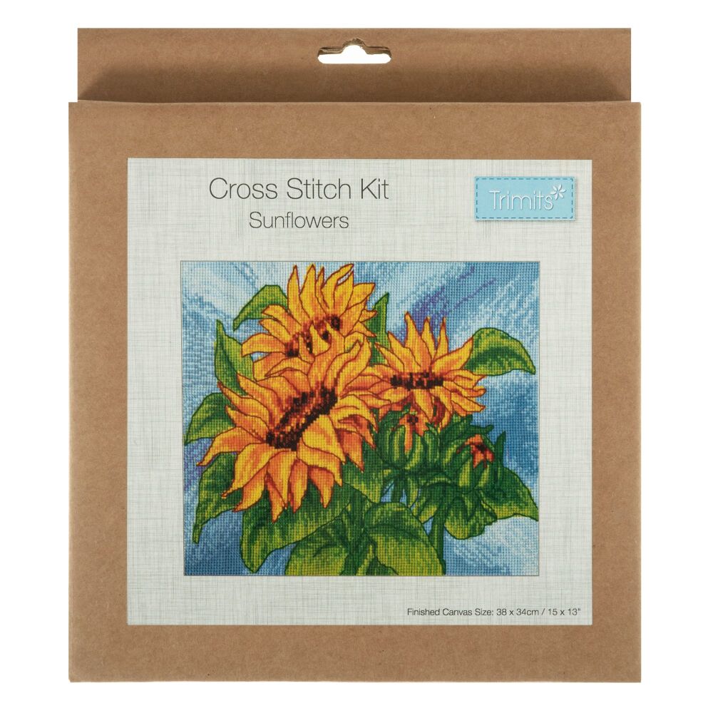 Counted Cross Stitch Kit: Large: Sunflower