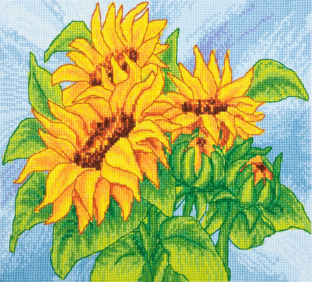 Counted Cross Stitch Kit: Large: Sunflower