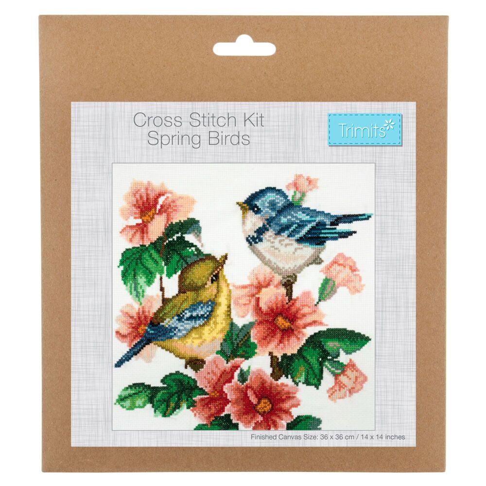 Counted Cross Stitch Kit: Large: Spring Birds