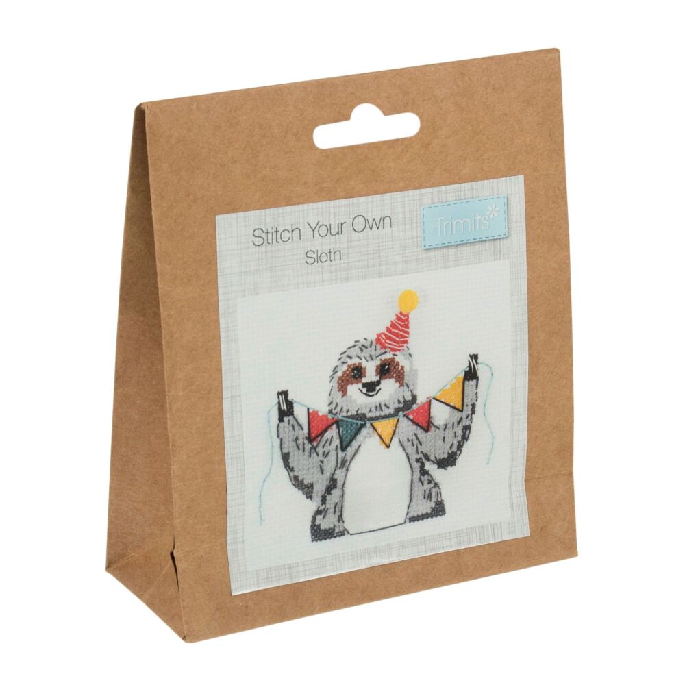 Counted Cross Stitch Kit: Sloth