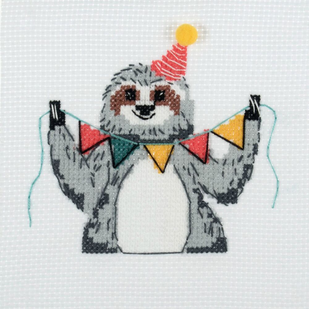 Counted Cross Stitch Kit: Sloth