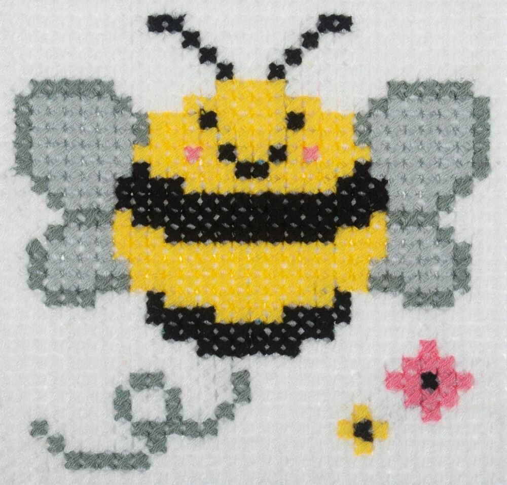 Learn to Cross Stitch Kit: Bee