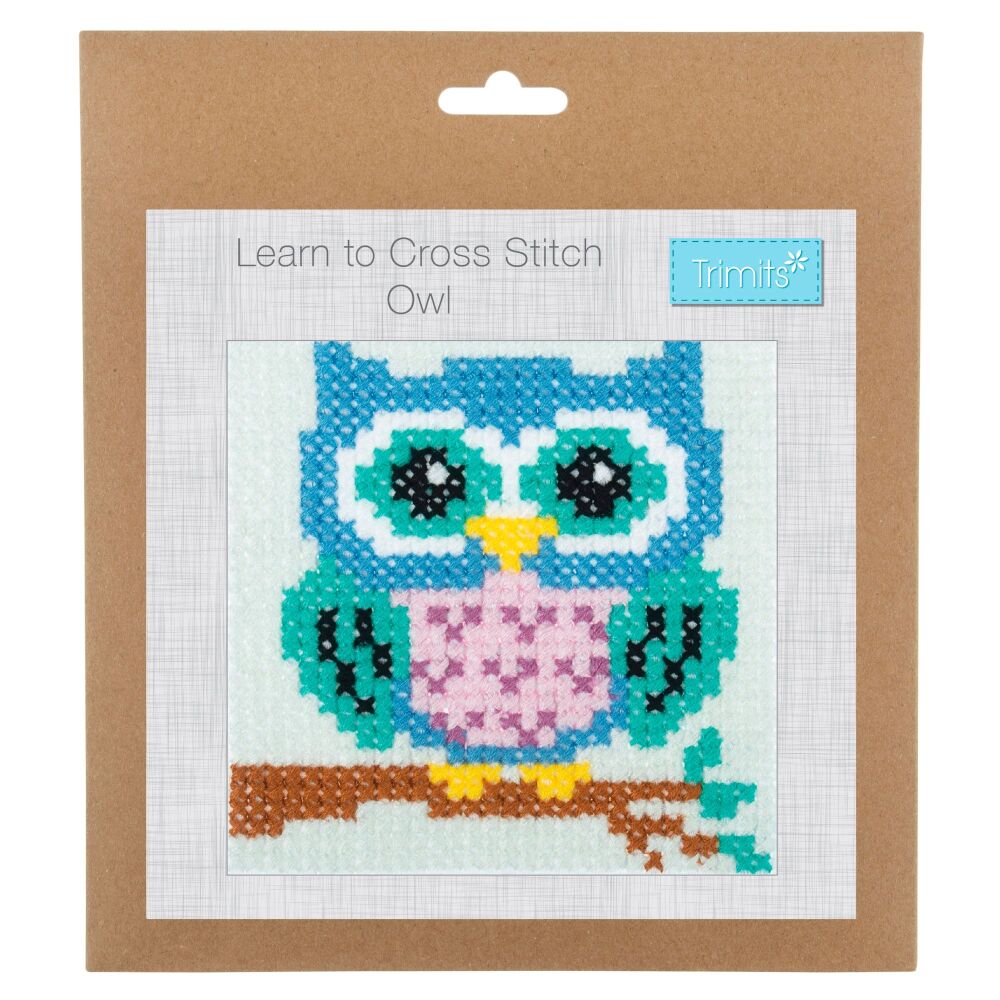 Learn to Cross Stitch Kit: Owl