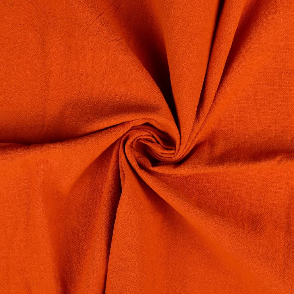 Vintage Cotton Fabric Orange 4013