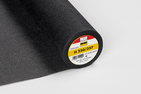 H 250/305 Charcoal Firm/Heavy Iron-on Interfacing - Vlieseline