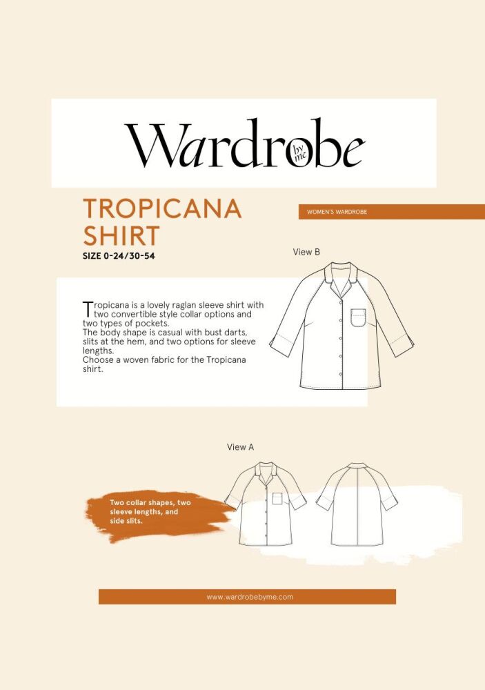Tropicana Shirt Pattern By Wardrobe By Me