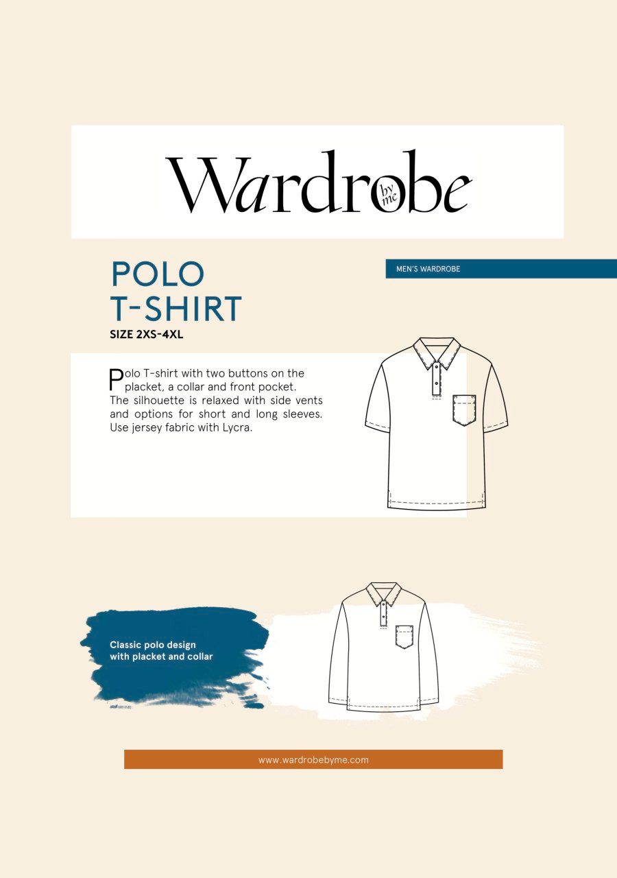 Draper Polo Shirt Pattern By Wardrobe By Me