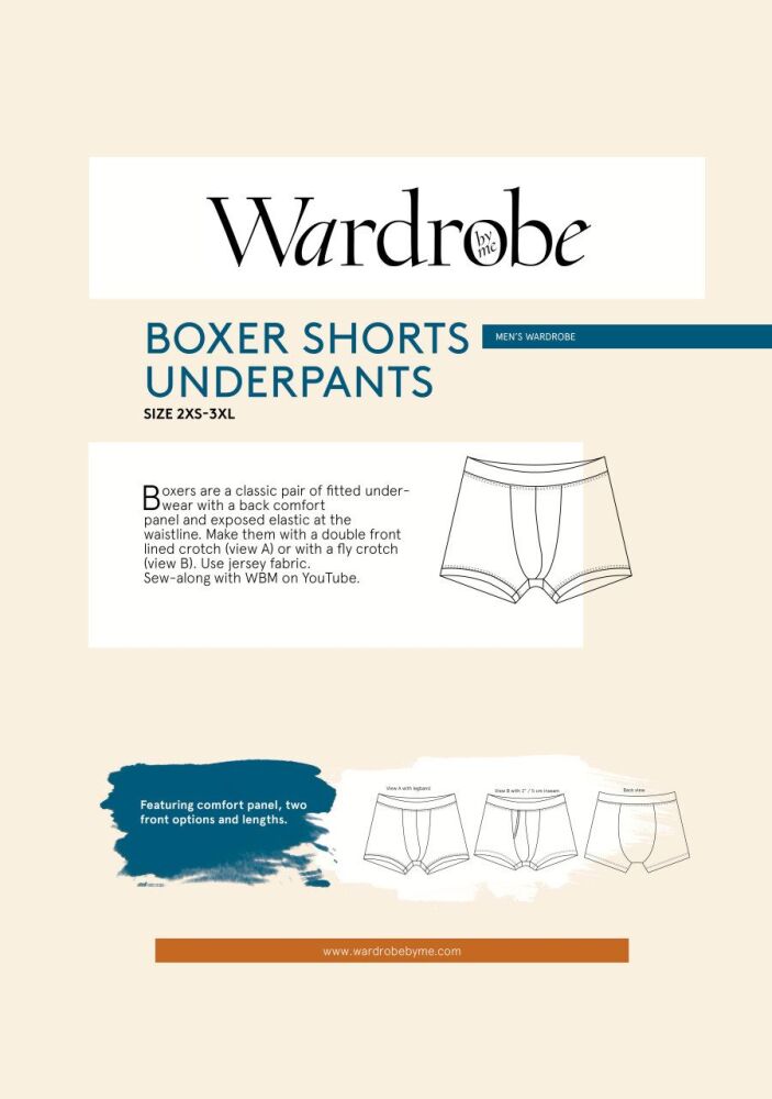 Mens Boxers Pattern By Wardrobe By Me