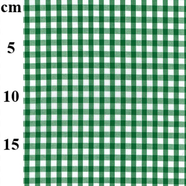 Polycotton Gingham Fabric Emerald