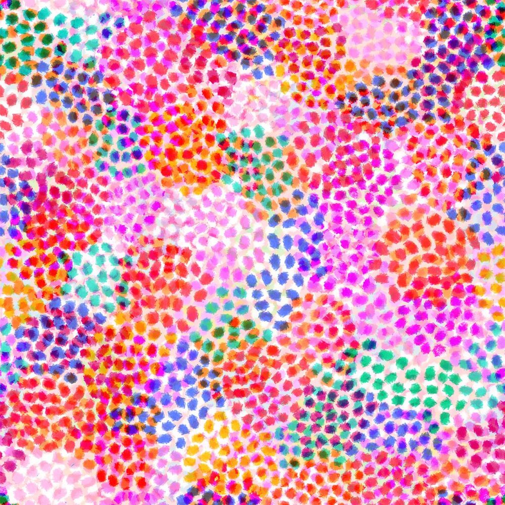Rachel Parker Rayon Fabric Chroma Rose Spots