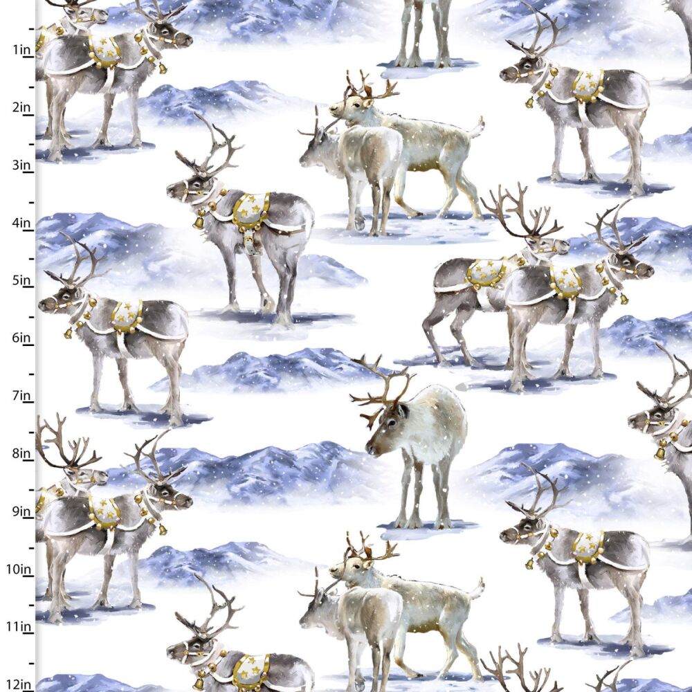 3 Wishes Organic Cotton Here Comes Santa Reindeer Romp
