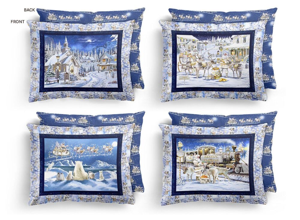 3 Wishes Organic Cotton Here Comes Santa Panel