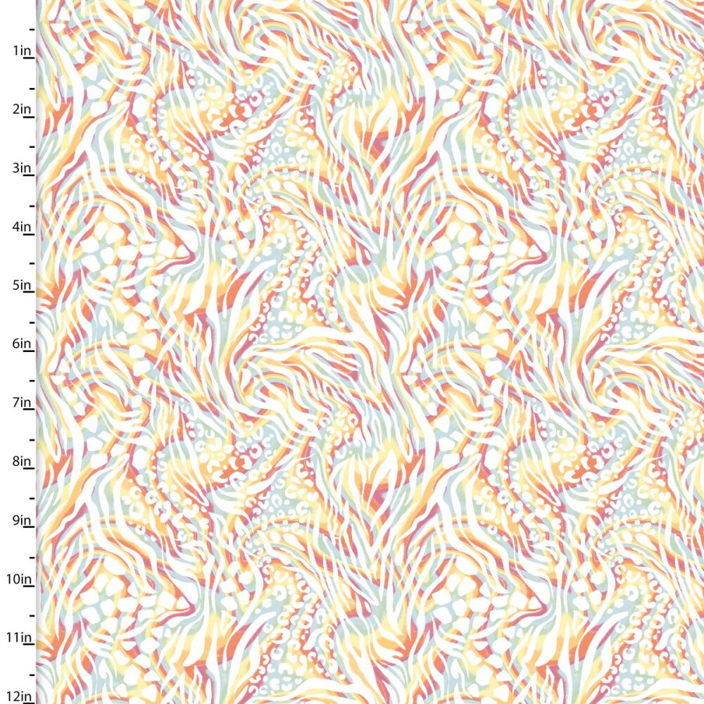 3 Wishes Organic Cotton Two By Two Rainbow Swirl
