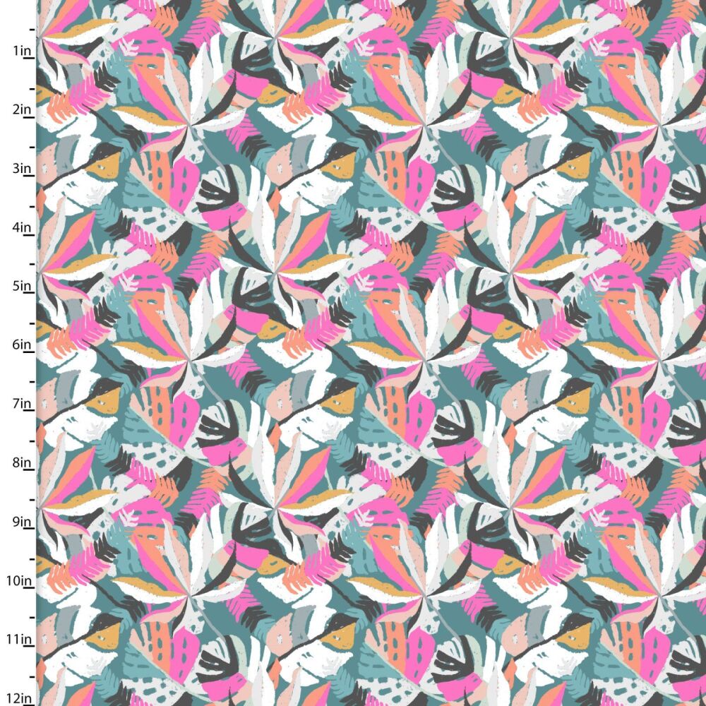 3 Wishes Organic Cotton Zebra Dazzle Lavish Leaves