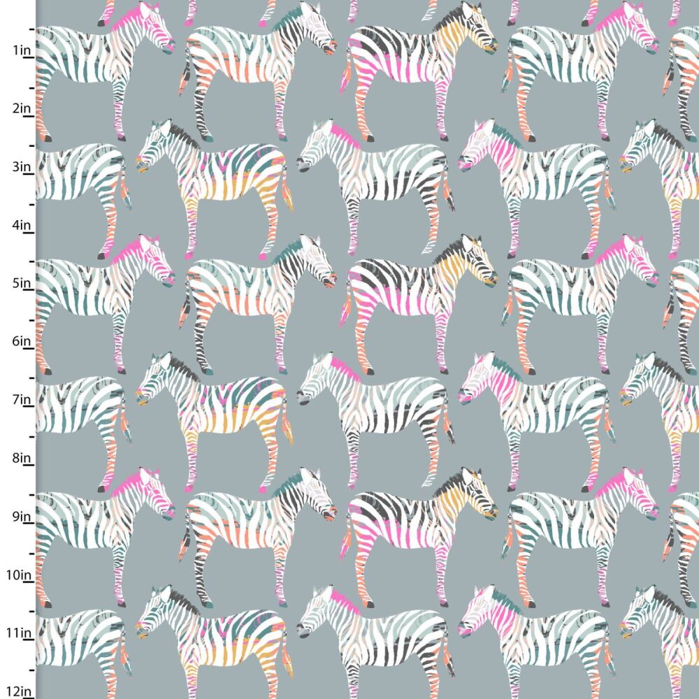 3 Wishes Organic Cotton Zebra Dazzle Zebra Rainbow