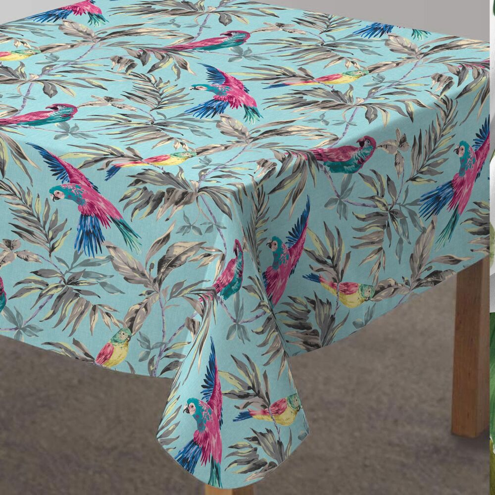 Teflon Wipe Clean Fabric Parrot Paradise