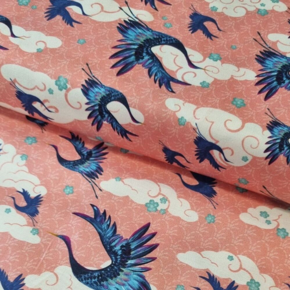 The Craft Cotton Company Meditations on Japan Crane