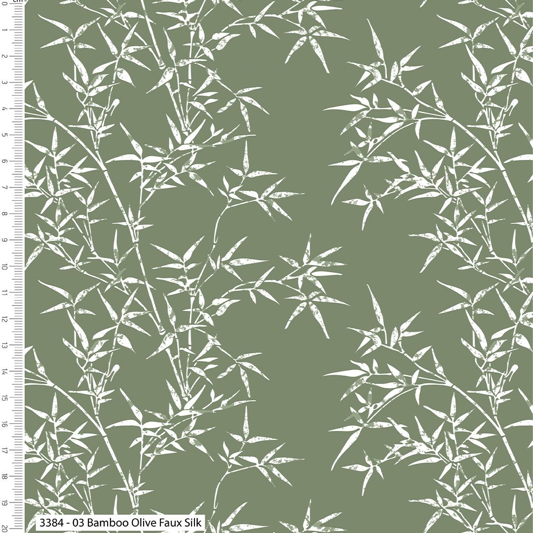 V&A Serenity In Japan Faux Silk Bamboo Olive