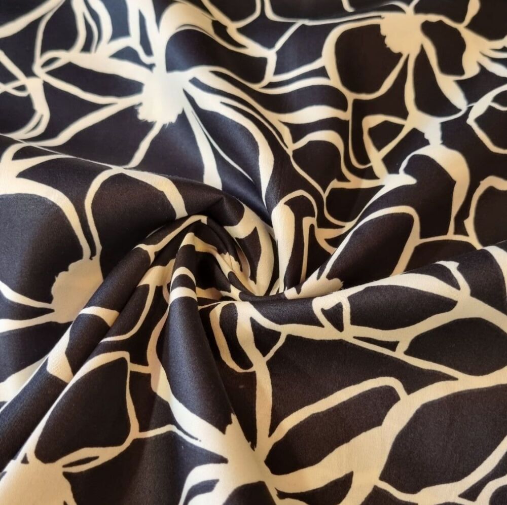 Nerida Hansen Cotton Satin Magnolia Black